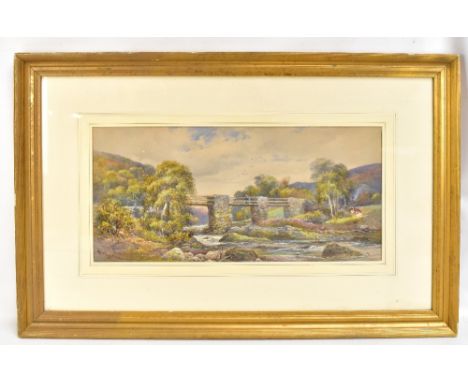 CHARLES ROWBOTHAM (1856-1921); watercolour, 'Ponty-y-Pant, North Wales', signed and titled, 28.5 x 60cm, framed and glazed.Ad