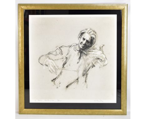 HAROLD RILEY DL DLitt FRCS DFA ATC (Born 1934); a pencil signed limited edition print, 'Sir John Barbirolli', no.69/75, 61 x 