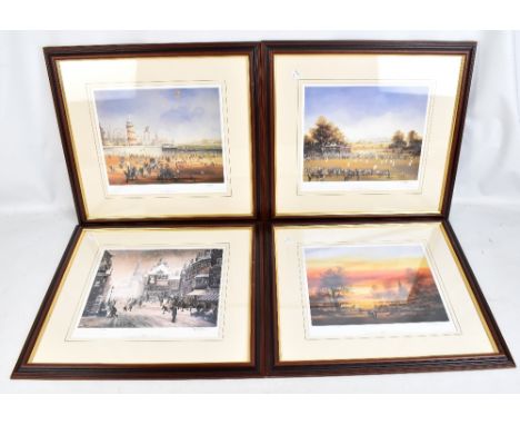 BRIAN SHIELDS 'BRAAQ' (British, 1951-1997); four signed limited edition coloured prints, 'The Four Seasons', all number 91/50