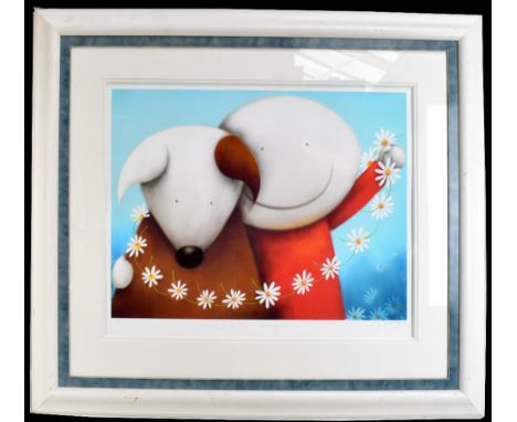 DOUG HYDE (Born 1972); pencil signed limited edition print, ‘Daisy Chain’, No.154/395, 58 x 74cm, framed and glazed. (D)Addit