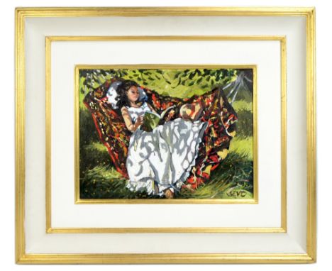 SHEREE VALENTINE DAINES; oil on canvas, 'Summer Hammock', signed lower right, 30 x 40cm, framed.&nbsp; (D)Additional Informat