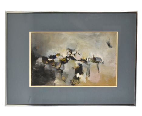 DOUGLAS PORTWAY (1922-1993); mixed media, abstract study and dated '59, 50.5 x 30.25cm, framed and glazed. (D)Additional Info