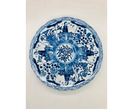 A Kangxi period Chinese plate 24cm diameter