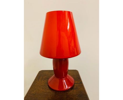 A 1960's Czech Bohemian Glass Lamp.