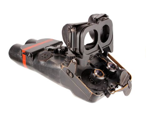 Zeiss BLC 12x60 Binocular Flak Sight, with integral hinged sunshade, serial no. 223918, body, G-VG, light wear consistent wit
