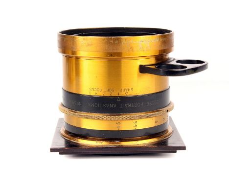 A Cooke Portrait Anastigmat Series IIE f/4.5 270mm Lens, with knuckle focusing, serial no. 395187, body, VG, elements, G-VG, 