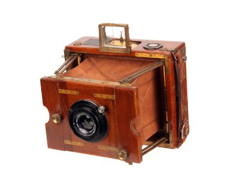 An Ernemann Tropen Klapp Tropical Camera, 9x12cm, circa 1911, serial no. 172, with C. P. Goerz Dopp-Anastigmat Dagor f/6.8 13