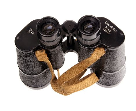 bmk ‘Srb & Stys’ Dienstglas 7x50 Binoculars, serial no. 95060, body, G-VG, optics, VG, some light internal haze, in maker’s c