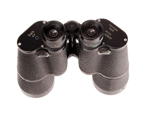 beh KF Dienstglas 10x50 M H/6400 Binoculars, serial no. 367155, body, F-G, optics, G, some lgiht internal haze and marks, in 