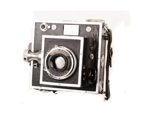 A Dawe Instruments 1712B Nelrod Liteflash Camera, serial no. 86, with Ross Xpress f/4.5 5½” lens, serial no. 1188, body, G, s