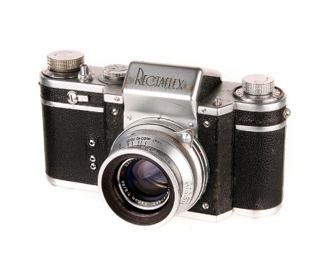 A Rectaflex 1000 ‘Standard’ SLR Camera, chrome, serial no. B16219, with Schneider Xenon f/2 50mm lens, chrome, serial no. 330