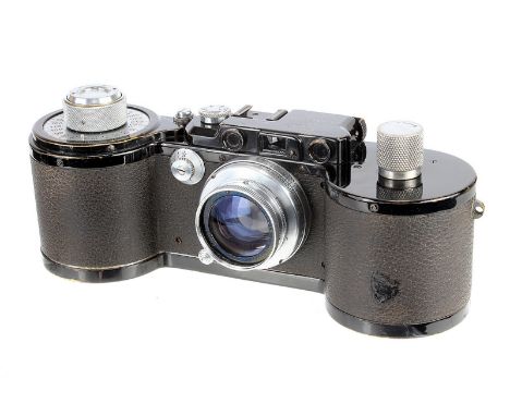 A Leica IIIa Reporter 250 GG Rangefinder Camera, 1938/39, black, serial no. 300063, with Leitz Summar f/2 50mm lens, 1935, ch