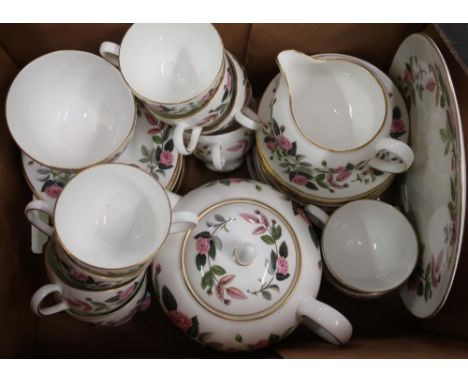 Wedgwood rose pattern part tea service, Tea Goode &amp; Co. cups and saucers, Victorian part tea service and other ceramics (