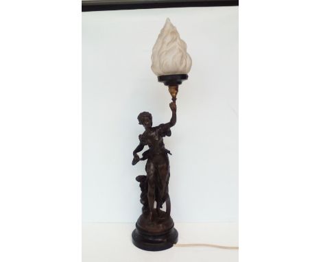 Classical Spelter Lamp 75cm (Height)