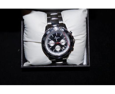Gents Rotary tachymeter triple sub dial wristwatch 