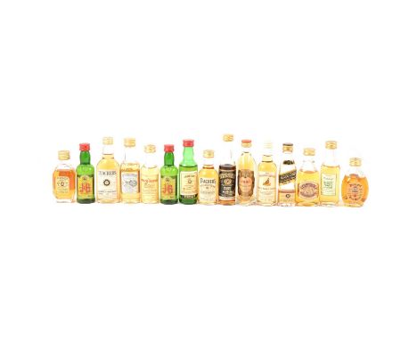 Quantity of Irish and Blended Scotch whisky miniatures including:Bushmills Miniature Collection in presentation tin, 6x 5cl, 