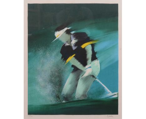 Victor Spahn, Golf Explosion, signed, limited edition lithograph, 120/200, 56 x 45cm; and a companion work (2).Qty: 2