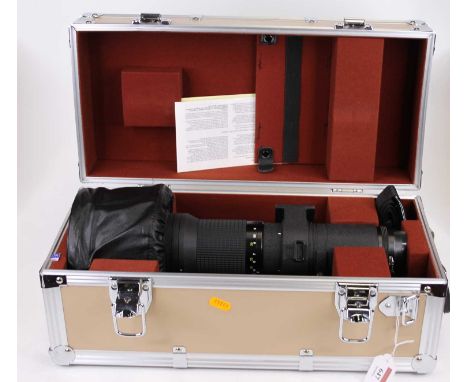 A Nikon CT-603 for Nikkor Ed 600mm 1:5.6 lens, in fitted case 