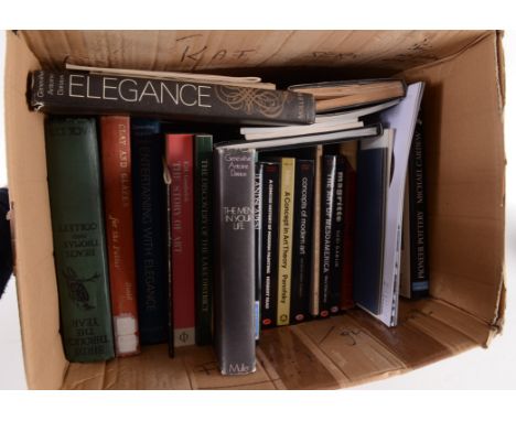 Miscellaneous art and pottery books etc, including 'A Potter's Book Bernard Leach'.