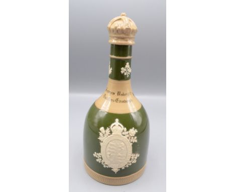 A Copeland Spode commemorative decanter, for the coronation of King George V and Queen Mary 1911 for Andrew Haber & Co. Disti