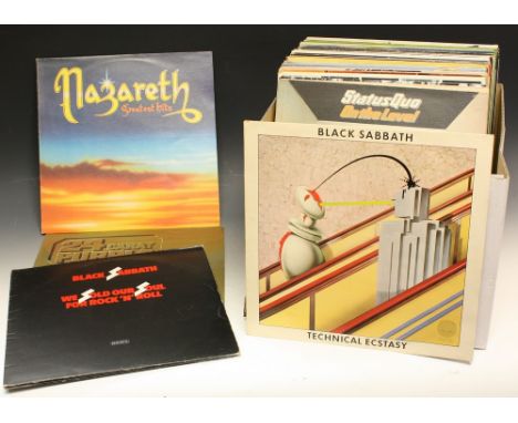 Vinyl Records - LP's including Black Sabbath - We Sold Our Soul for Rock and Roll - 6641 335; Technical Ecstasy - 9102 750; D
