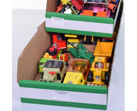 Unboxed Matchbox Super Kings,including: K5 Muir Hill Tractor & Trailer,K6 Cement Mixer, K7 Racing Car Transporter,K12 mobile 