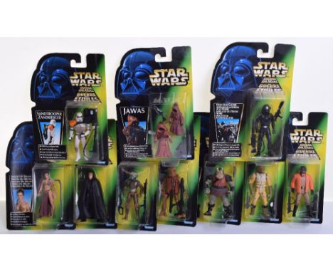 1990’s Kenner / Hasbro Star Wars Action Figures, all housed on their original green cards with blister bubbles. Ponda Baba (W