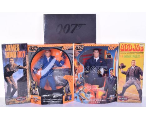 Two Hasbro James Bond Action Man, ‘You Only Live Twice’  & ‘The World is Not Enough’ plus 3 x Decks of James Bond playing car
