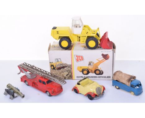 Boxed NZG (West Germany) JCB 418 Articulated Loader, in excellent condition, part of end flap missing on box, plus unboxed Bu