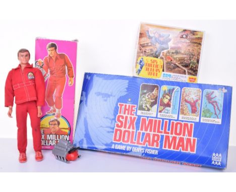 Denys Fisher The Six Million Dollar Man,in good used condition, with rubber skin on right arm,engine block, mechanism on righ