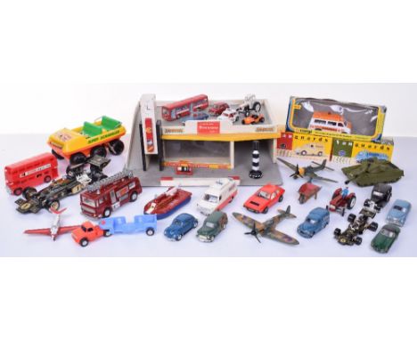  Quantity of Mixed Diecast Toys, including Corgi Toys 405 Chevrolet ambulance, 190 JPS Racing Car 1:18 Scale, 154 JPS Racing 