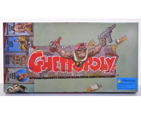 Ghettopoly Board Game, based on Monopoly, but with stolen property, fencing game, complete in mint condition, this game was w