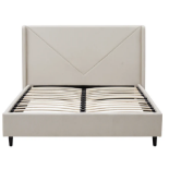 Brand new Leonie Beige Doublesize Upholstered Bed RRP £599. The Leonie Beige Double Size Upholstered