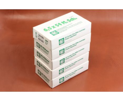 6.5 x 54 Mannlicher Schonauer RWS. 100.  Sect 1 FAC required to bid on this item  