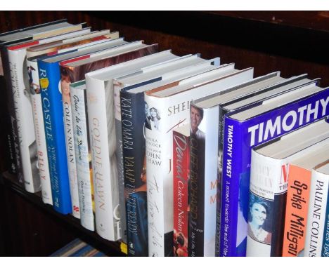 Books, including autobiographies, (1 shelf).