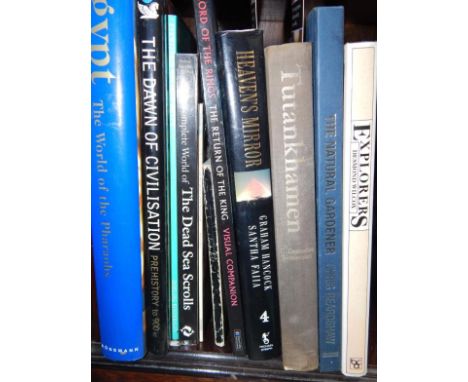 Reference books including Egypt related, and The Lord of the Rings; The Return of the King, (11).