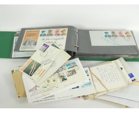 GB first day covers and mint definitive stamps, including signed RAF interest, 1970s onwards, four commonwealth covers and su