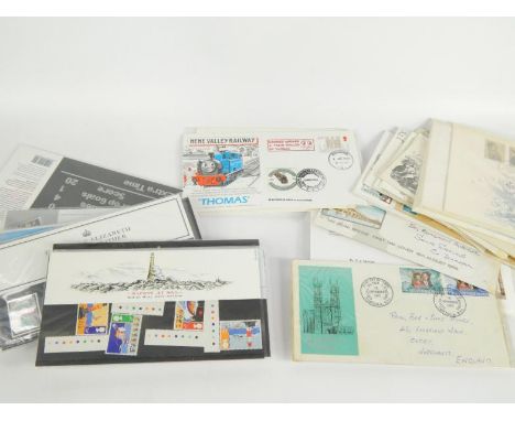 A small accumulation of first day covers 1960's onwards, including Exhibition Cards, together with earlier first day covers, 