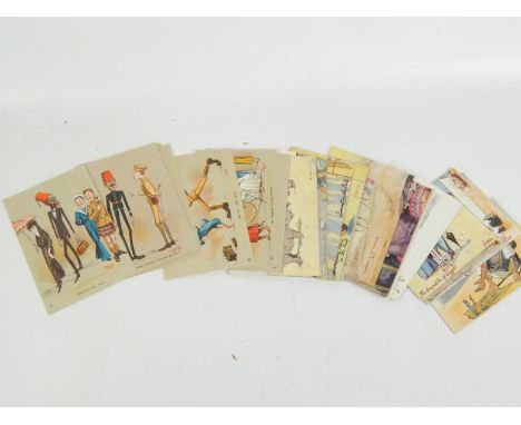 Postcards, Egyptian humour, No 1 -2 designed by V Manavian 1916, Raphael Tuck's Humour and Sights in Egypt, Picturesque Egypt