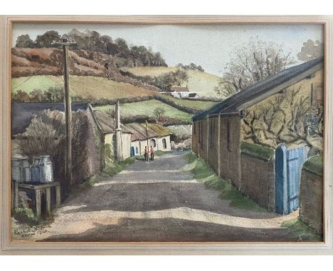 Rachel Thomas, Winter in Devon, signed &amp; dated l.l., Xmas 1946, watercolour, 24cm by 34cm, framed &amp; glazed; F. W. Ayl