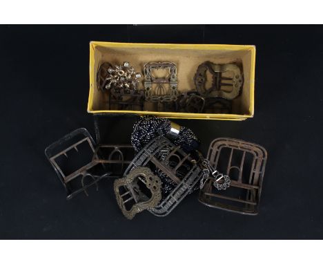 A mixed lot of antique and vintage buckles