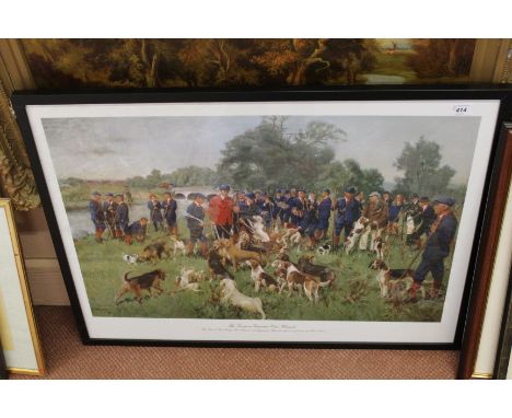 Dorothea Hyde and other limited edition wildlife prints plus Terence Cuneo print 'The Eastern Counties Otter Hounds', all fra