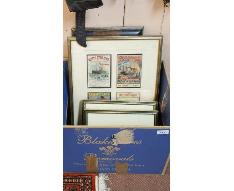 Various nautical and other watercolours and prints
