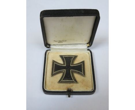 FIRST CLASS GERMAN THIRD REICH 1939 IRON CROSS IN ORIGINAL CASE