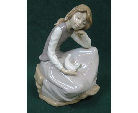 NAO GLAZED CERAMICS FIGURE, APPROXIMATELY 26cm HIGH