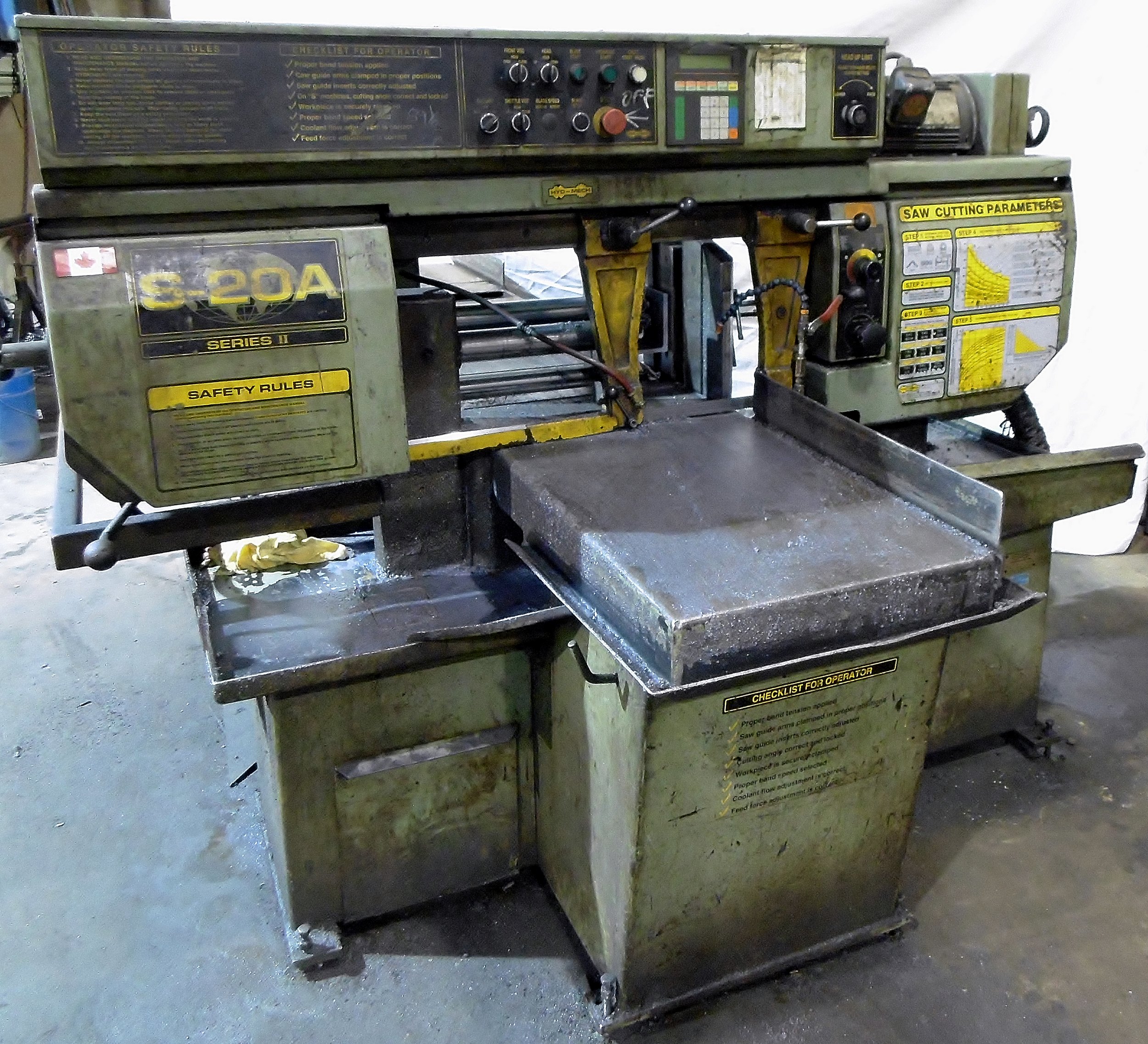 HYDMECH S20A SERIES II AUTOMATIC HORIZONTAL BANDSAW WITH 12