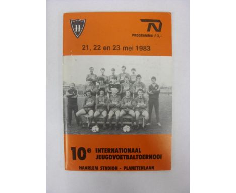 HAARLEM, 1983, a football programme/tournament brochure from International Youth Tournament held in Holland, 21-23/05/1983, f