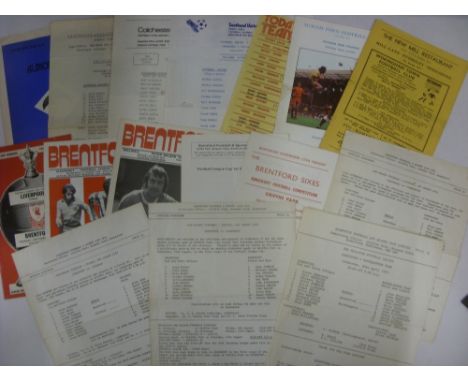 BRENTFORD SPECIALS, 1974/1975, 16 football programmes from the season, Homes (8) Portsmouth [Friendly], Aldershot [Friendly],