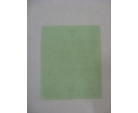CHELSEA, 1966/1967, a football programme &amp; ticket for the fixture against Tottenham Hotspur, played on 26/10/1966 (with p