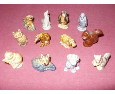 CERAMIC WARE, 1950's onwards, Wade Whimsical Collectables, An collection of 48 English Wade Whimsies, An assortment of Animal